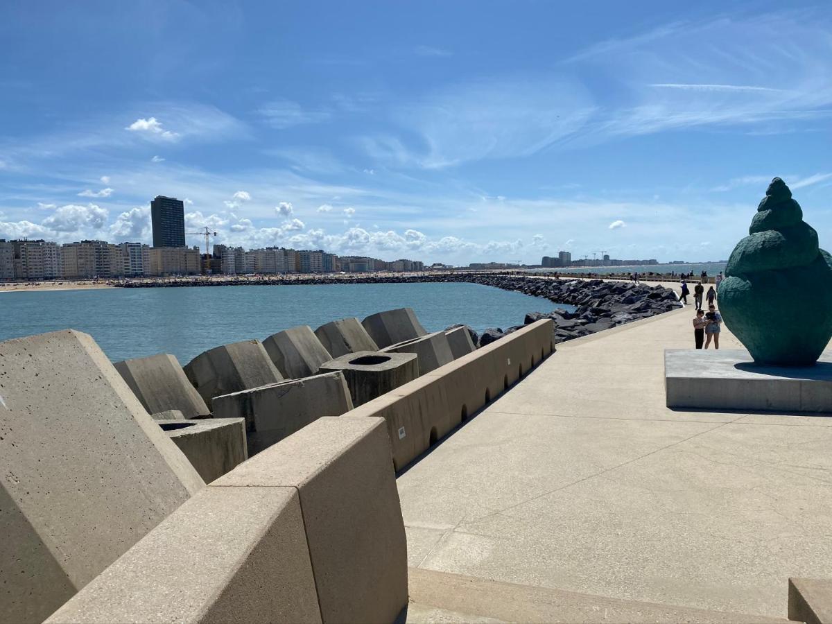 Panoramic View On Beach, Ships, Sea - Place To Be أوستيند المظهر الخارجي الصورة
