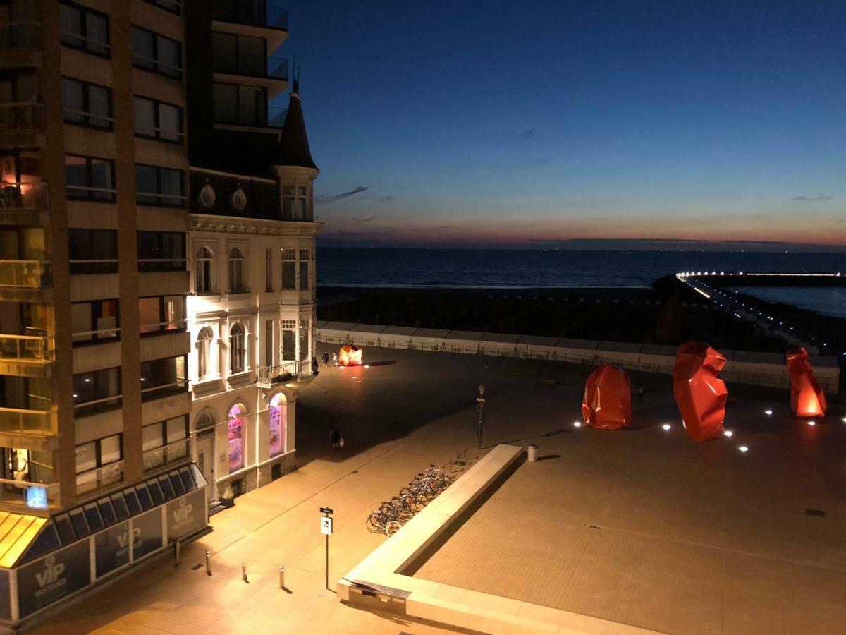 Panoramic View On Beach, Ships, Sea - Place To Be أوستيند المظهر الخارجي الصورة